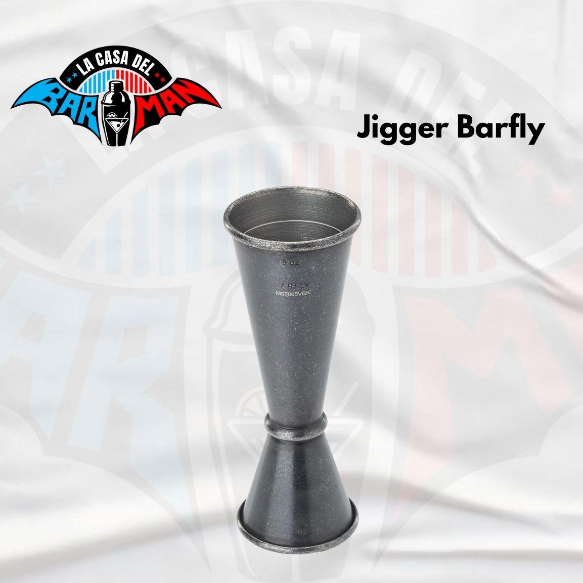 Jigger Barfly 1-2oz Negro