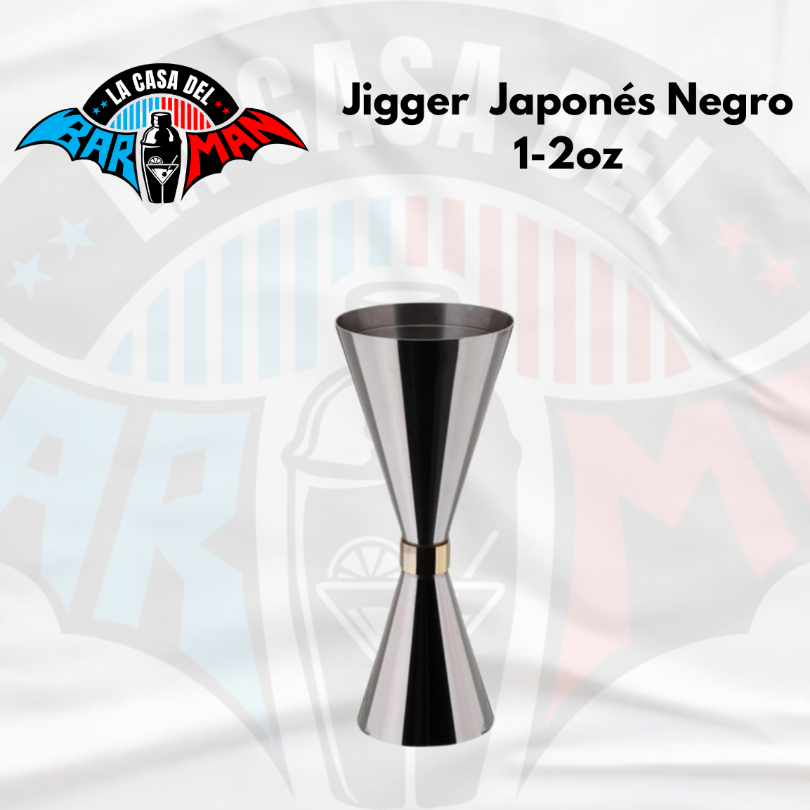 Jigger Japones Negro 1-2oz