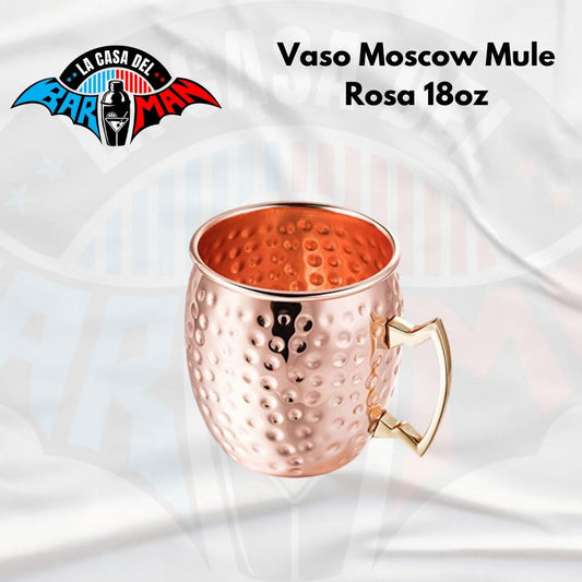 Vaso Moscow Mule Rosa 18OZ