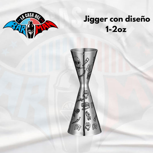 Jigger Japonés con Diseño 1-2oz