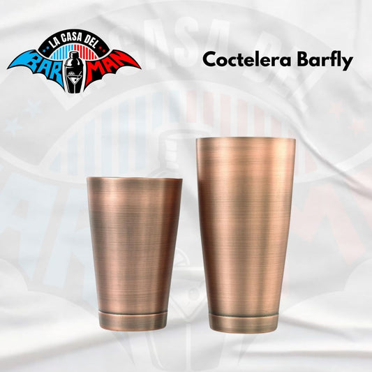 Coctelera Boston Barfly Bronce