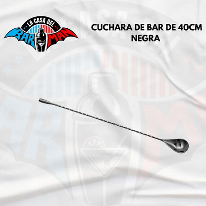 Cuchara de Bar 40cm Negra
