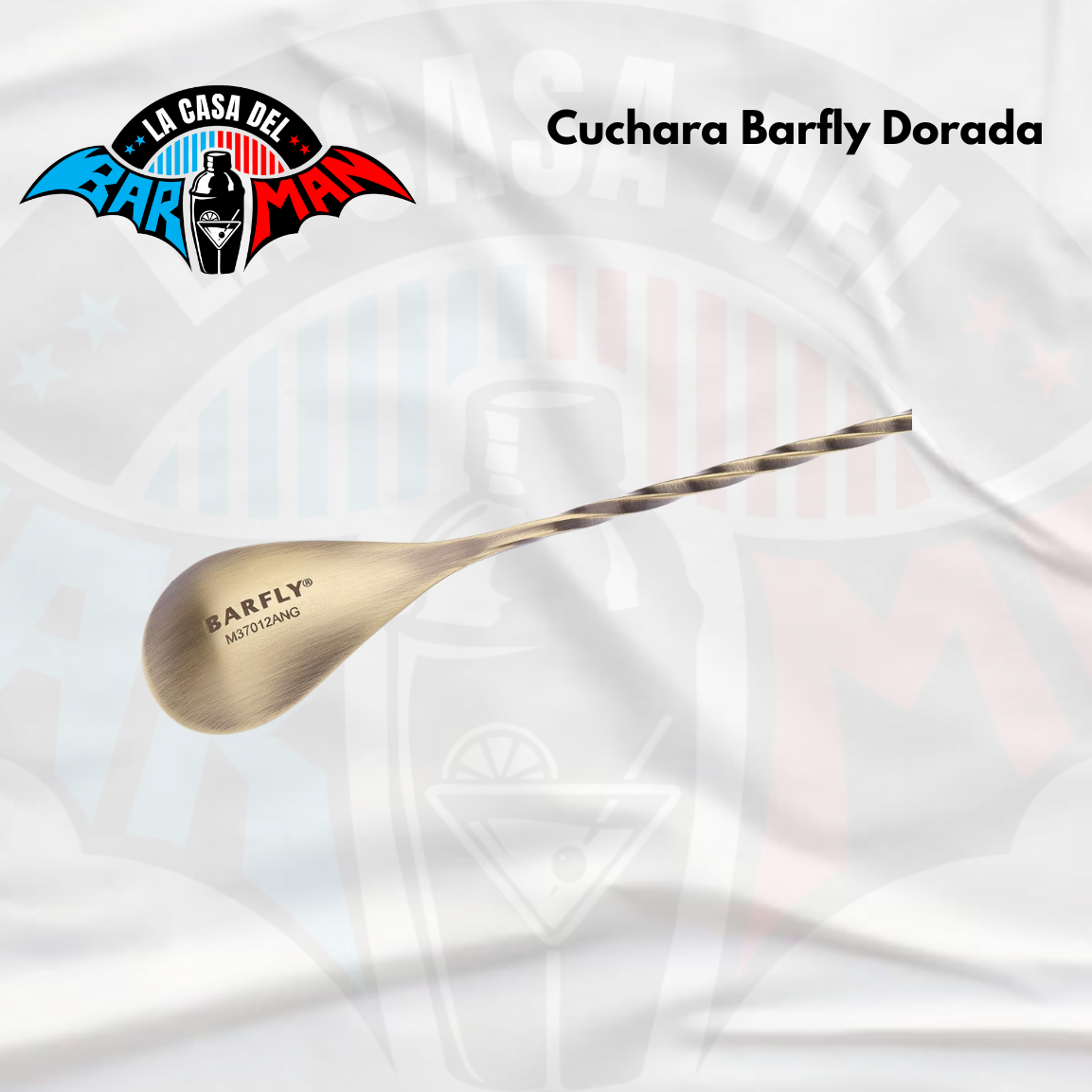 Cuchara de 30cm Barfly Dorada