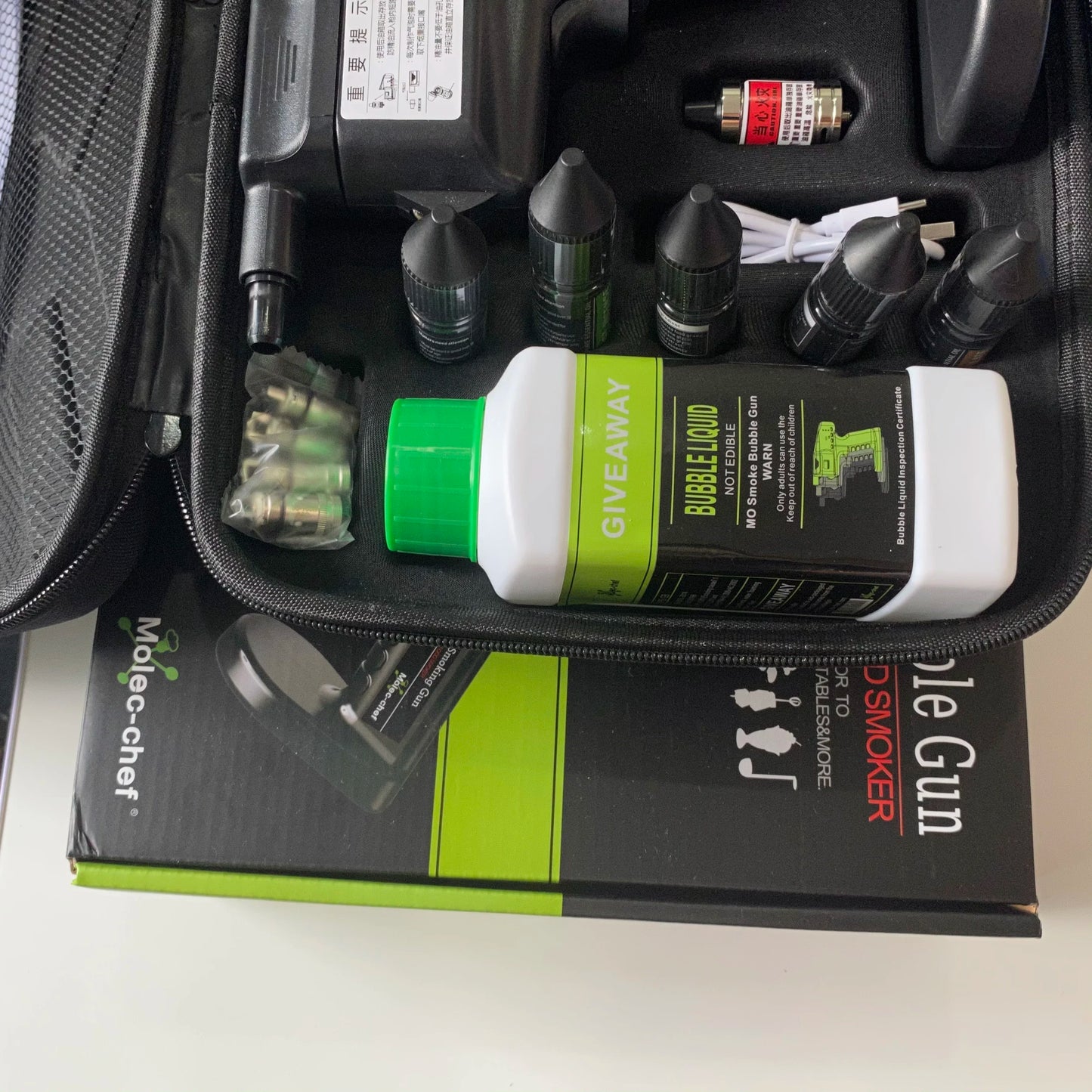 Pistola de burbuja  para cocteles