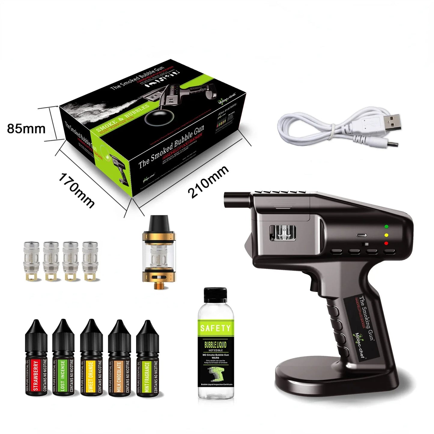 Pistola de burbuja  para cocteles