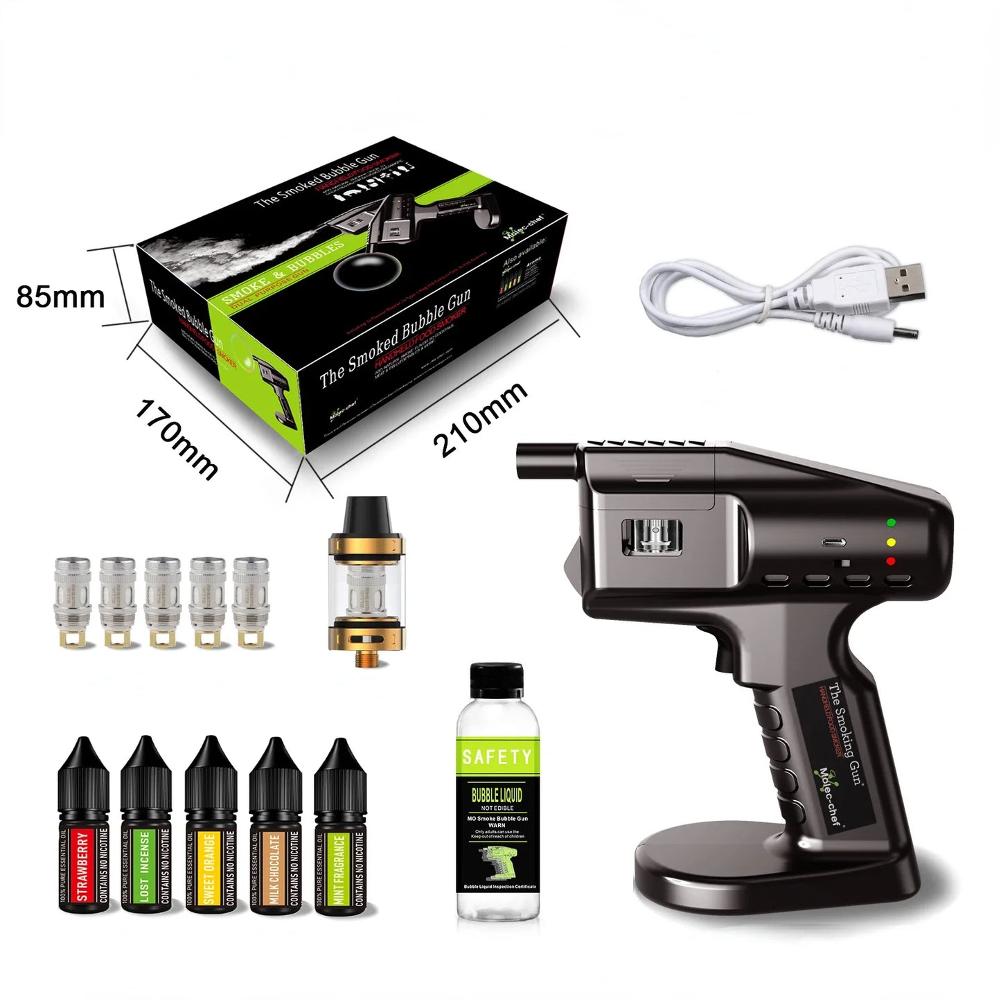 Pistola de burbuja  para cocteles