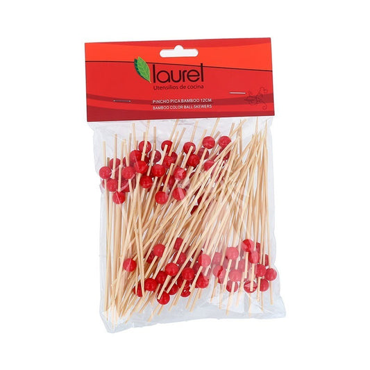 Palillo de bamboo punto rojo