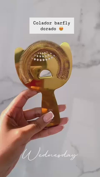 Colador Barfly Dorado